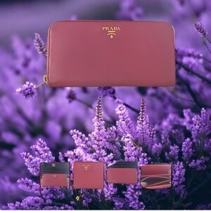Authentic Prada Long Zip Around Wallet